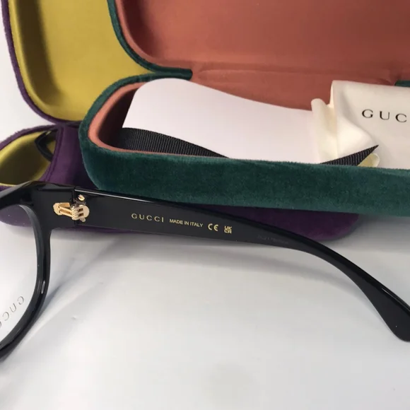 💯original Gucci Demo Square Ladies Eyeglasses GG1411O 004 53.